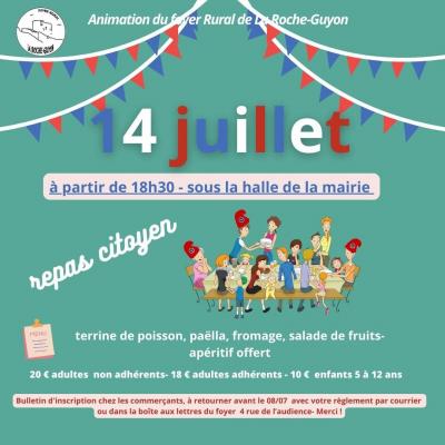 Affiche 14 juillet 21 29 cm publicationrs